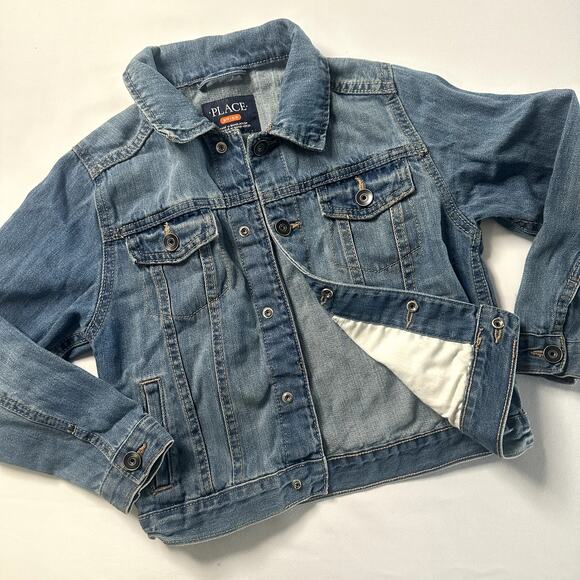 The Children's Place Button Up Jean Jacket Sz S/P 5-6y - Picture 2 of 6